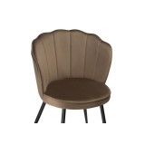 Coral сappuccino / black Стул на металлокаркасе распродажа