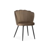 Coral сappuccino / black Стул на металлокаркасе недорого