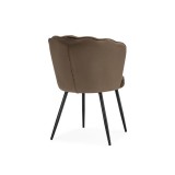 Coral сappuccino / black Стул на металлокаркасе недорого