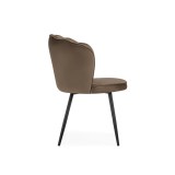 Coral сappuccino / black Стул на металлокаркасе купить