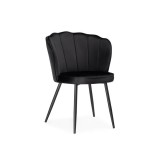 Coral black Стул на металлокаркасе недорого