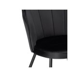 Coral black Стул на металлокаркасе купить