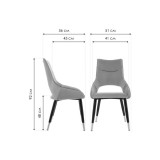 на металлокаркасе Ordal khaki / black Стул на металлокаркасе от производителя