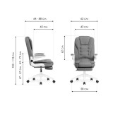 Mitis gray / white Компьютерное кресло купить