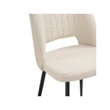 Barton beige / black Стул на металлокаркасе фото