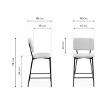 Reparo bar dark gray / black Барный стул купить