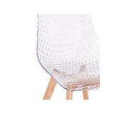 Vart clear / wood Пластиковый стул купить