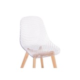 Vart clear / wood Пластиковый стул распродажа