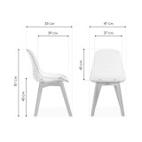 Vart clear / wood Пластиковый стул от производителя
