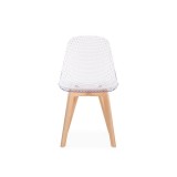 Vart clear / wood Пластиковый стул распродажа