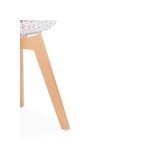 Vart clear / wood Пластиковый стул от производителя