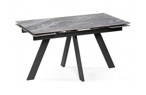 Обеденный стол Невис 140(200)х80х76 оробико / черный