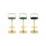 Lusia green / gold Барный стул распродажа