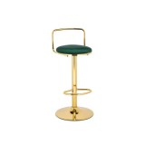 Lusia green / gold Барный стул недорого