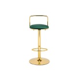 Lusia green / gold Барный стул от производителя
