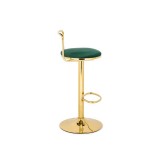 Lusia green / gold Барный стул недорого