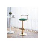 Lusia green / gold Барный стул распродажа