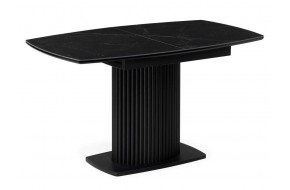 Кухонный стол Фестер 140(180)х80х76 черный мрамор /