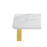 Селена 1 180х90х77 белый мрамор / золото Стол от производителя