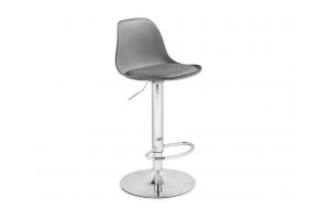 Офисный стул Soft gray / chrome Барный