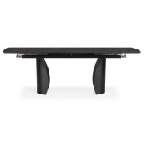 Готланд 160(220)х90х79 черный мрамор / черный Керамический стол от производителя
