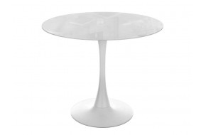 Кухонный стол Tulip 90 super white glass стеклянный