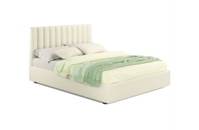 Кровать Мягкая Olivia 1400 беж с ортопедичеким основанием