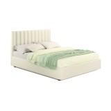 Мягкая кровать Olivia 1800 беж с ортопедическим основанием недорого