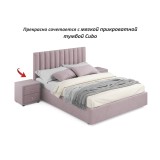 Мягкая кровать Olivia 1600 лиловая с ящиками распродажа