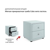 Мягкая кровать Verona 1600 мята пастель с ящиками купить