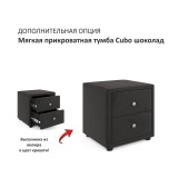 Мягкая кровать Verona 1600 шоколад с ящиками от производителя