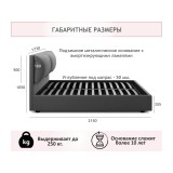 Мягкая кровать Vita 1600 бежевая с подъемным механизмом купить