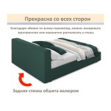 Мягкая кровать Skandi 1600 изумруд с подъемным механизмом от производителя