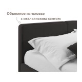 Мягкая кровать Erika 1600 шоколад с подъемным механизмом от производителя