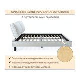 Мягкая кровать Bali 1600 шоколад c ортопедическим основанием от производителя