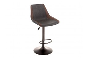 Офисный стул Kozi серый / коричневый Барный