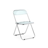 Fold складной clear gray-blue Пластиковый стул недорого
