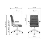 Elga dark gray / white недорого