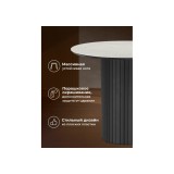 Гравент 90 carmen light grey / черный Керамический стол купить