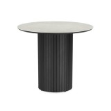 Гравент 90 carmen light grey / черный Керамический стол недорого