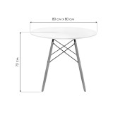 Table 80 white / wood недорого