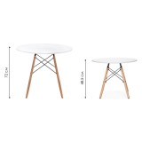 Table 80 white / wood недорого