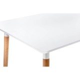 Table 120х80х73 white / wood фото