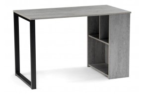Письменный стол Битти Лофт 116х60х75 бетон / черный матовый
