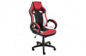 Кресло компьютерное Anis черное / красное / белое