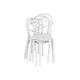 Simple white Пластиковый стул от производителя