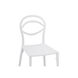 Simple white Пластиковый стул фото