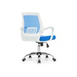 Ergoplus белое / голубое Компьютерное кресло купить