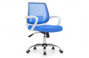 Кресло компьютерное Ergoplus белое / голубое