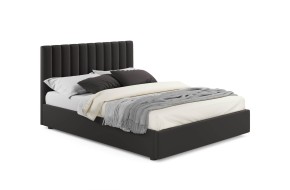Кровать Мягкая Olivia 1600 шоколад с подъемным механизмом